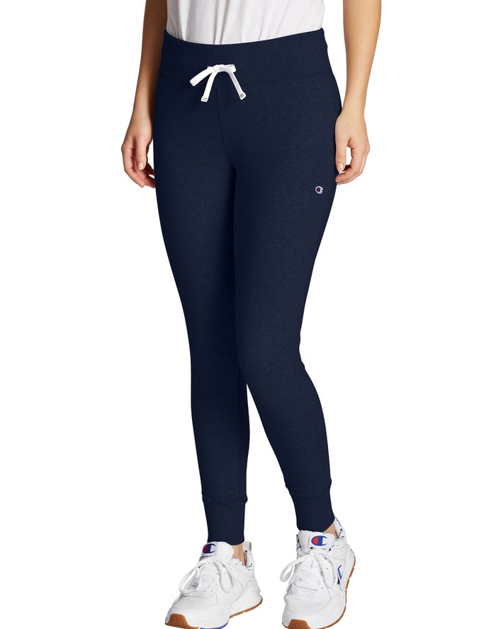 Champion Womens Leggings NZ - Jogger Navy ( 3691-HNVLJ )